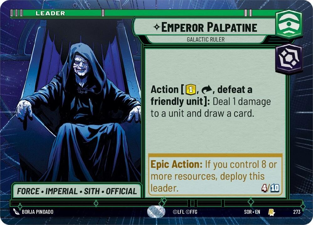 Emperor Palpatine - Galactic Ruler (Hyperspace) (273) [Spark of Rebellion] | Grognard Games