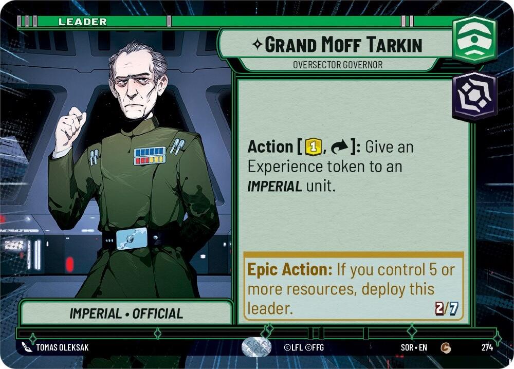 Grand Moff Tarkin - Oversector Governor (Hyperspace) (274) [Spark of Rebellion] | Grognard Games