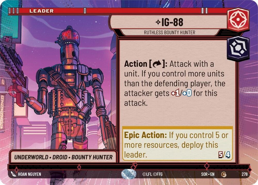 IG-88 - Ruthless Bounty Hunter (Hyperspace) (278) [Spark of Rebellion] | Grognard Games