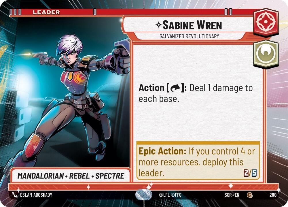 Sabine Wren - Galvanized Revolutionary (Hyperspace) (280) [Spark of Rebellion] | Grognard Games