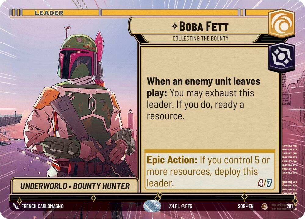 Boba Fett - Collecting the Bounty (Hyperspace) (281) [Spark of Rebellion] | Grognard Games