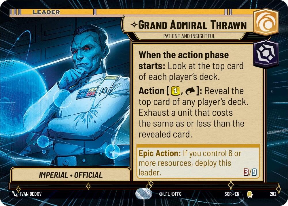 Grand Admiral Thrawn - Patient and Insightful (Hyperspace) (282) [Spark of Rebellion] | Grognard Games
