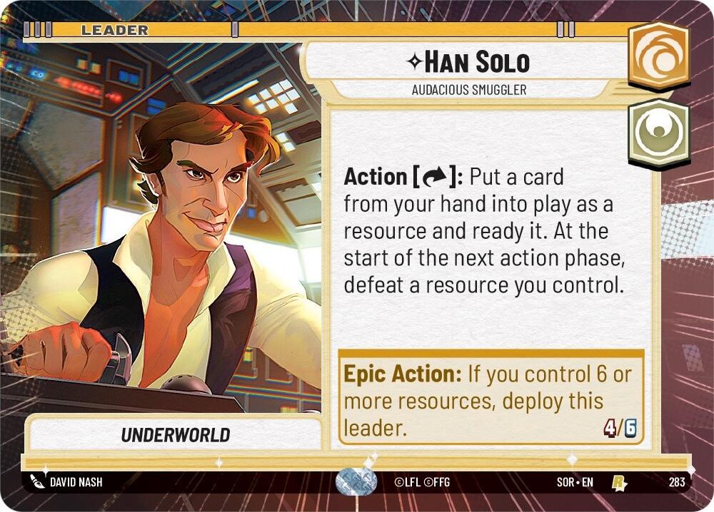 Han Solo - Audacious Smuggler (Hyperspace) (283) [Spark of Rebellion] | Grognard Games