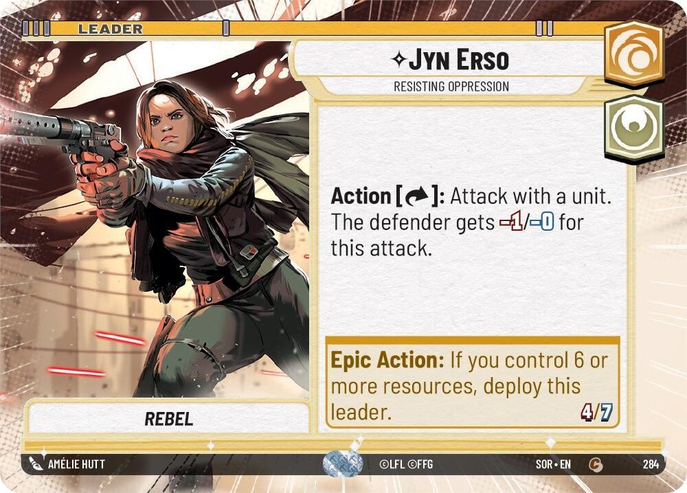 Jyn Erso - Resisting Oppression (Hyperspace) (284) [Spark of Rebellion] | Grognard Games