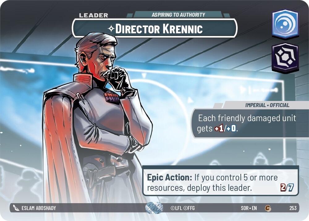 Director Krennic - Aspiring to Authority (Showcase) (253) [Spark of Rebellion] | Grognard Games