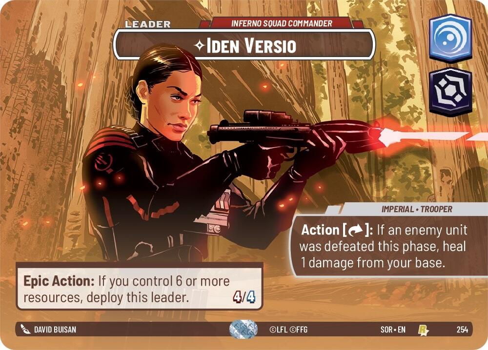 Iden Versio - Inferno Squad Commander (Showcase) (254) [Spark of Rebellion] | Grognard Games