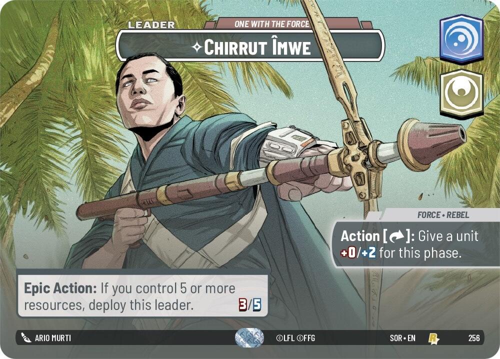 Chirrut Imwe - One With The Force (Showcase) (256) [Spark of Rebellion] | Grognard Games