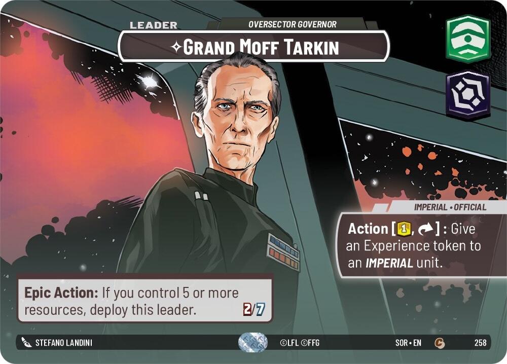 Grand Moff Tarkin - Oversector Governor (Showcase) (258) [Spark of Rebellion] | Grognard Games