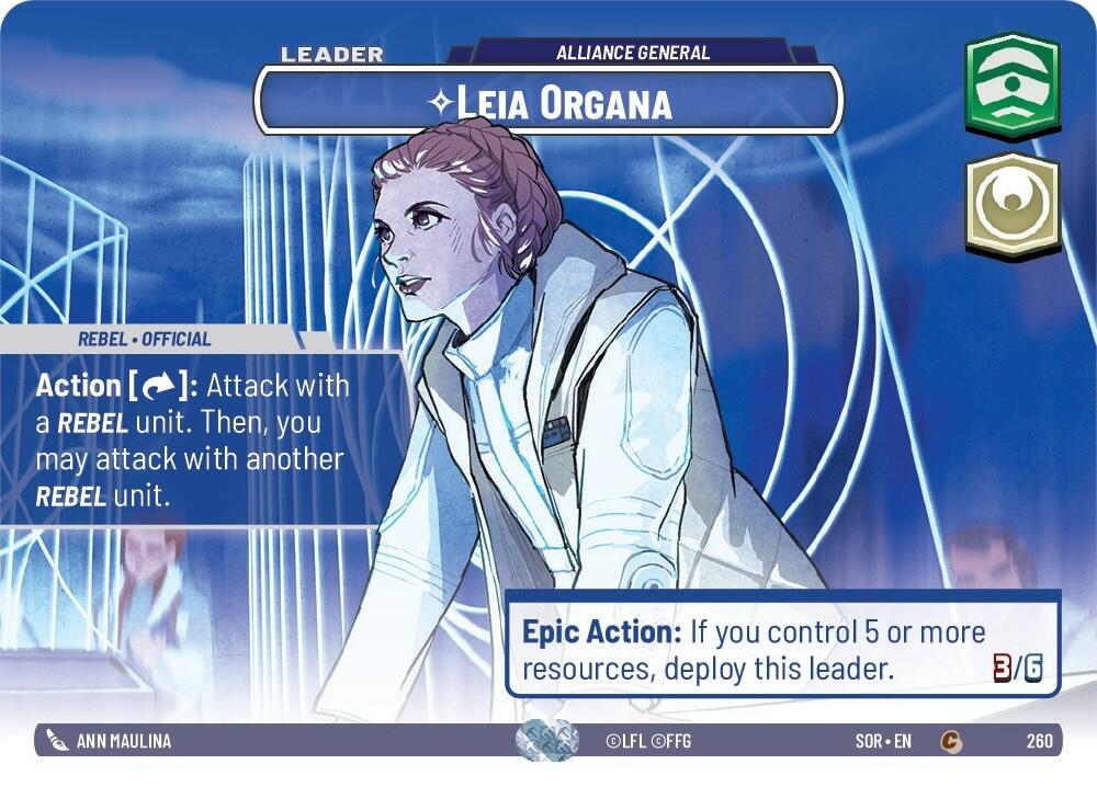 Leia Organa - Alliance General (Showcase) (260) [Spark of Rebellion] | Grognard Games