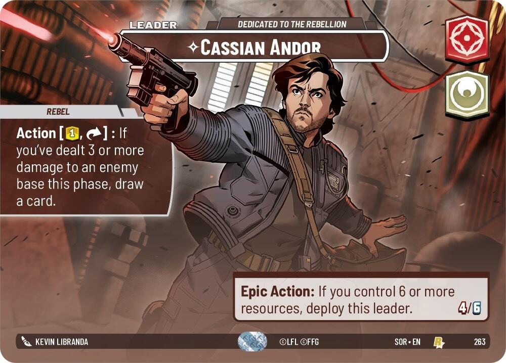 Cassian Andor - Dedicated to the Rebellion (Showcase) (263) [Spark of Rebellion] | Grognard Games