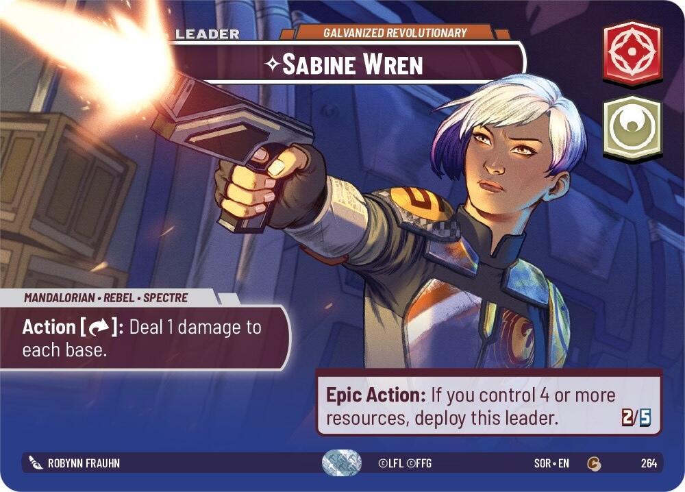 Sabine Wren - Galvanized Revolutionary (Showcase) (264) [Spark of Rebellion] | Grognard Games