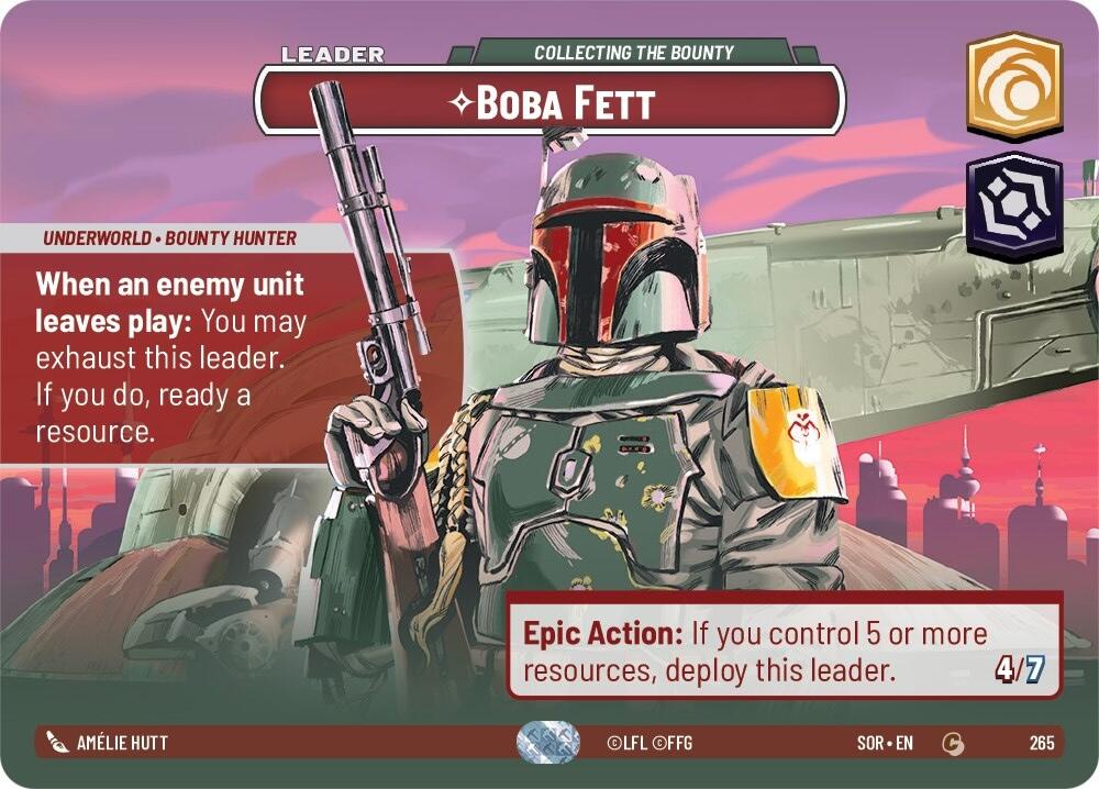 Boba Fett - Collecting the Bounty (Showcase) (265) [Spark of Rebellion] | Grognard Games