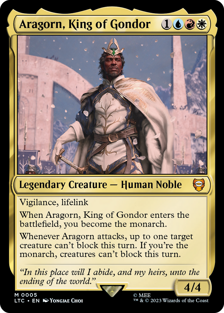 Aragorn, King of Gondor [The Lord of the Rings: Tales of Middle-Earth Commander] | Grognard Games