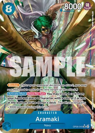 Aramaki (Alternate Art) (OP06-043) - Wings of the Captain Foil | Grognard Games