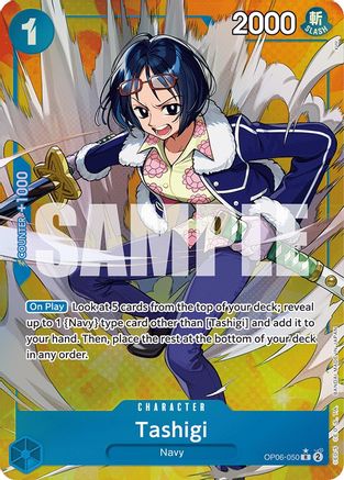 Tashigi (Alternate Art) (OP06-050) - Wings of the Captain Foil | Grognard Games