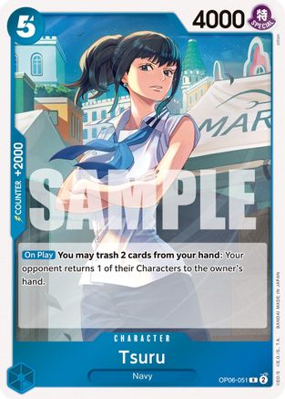 Tsuru (OP06-051) - Wings of the Captain Foil | Grognard Games