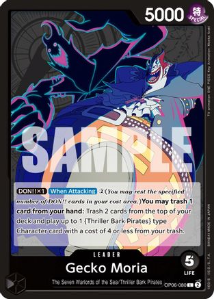 Gecko Moria (080) (OP06-080) - Wings of the Captain | Grognard Games