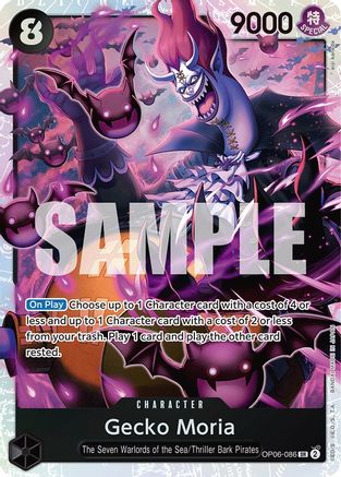 Gecko Moria (086) (OP06-086) - Wings of the Captain Foil | Grognard Games