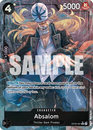 Absalom (Alternate Art) (OP06-081) - Wings of the Captain Foil | Grognard Games