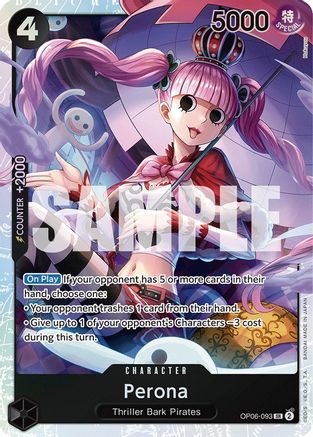 Perona (093) (OP06-093) - Wings of the Captain Foil | Grognard Games