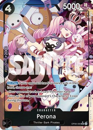 Perona (093) (Alternate Art) (OP06-093) - Wings of the Captain Foil | Grognard Games