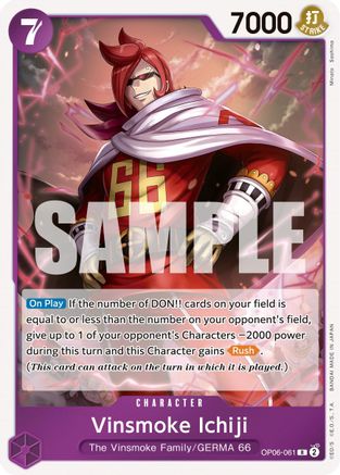Vinsmoke Ichiji (061) (OP06-061) - Wings of the Captain Foil | Grognard Games