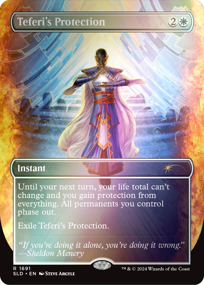 Teferi's Protection (1691) (Rainbow Foil) [Secret Lair Drop Series] | Grognard Games