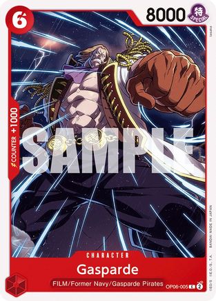 Gasparde (OP06-005) - Wings of the Captain | Grognard Games