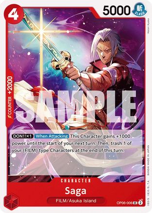 Saga (OP06-006) - Wings of the Captain | Grognard Games
