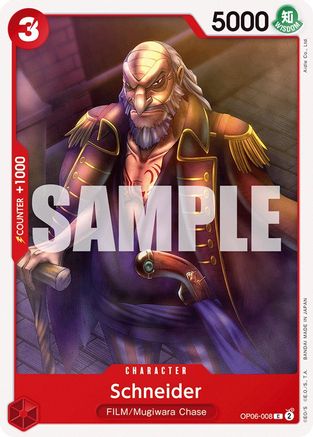 Schneider (OP06-008) - Wings of the Captain | Grognard Games