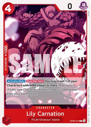 Lily Carnation (OP06-015) - Wings of the Captain | Grognard Games