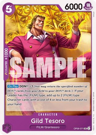 Gild Tesoro (OP06-071) - Wings of the Captain | Grognard Games