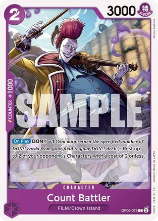 Count Battler (OP06-075) - Wings of the Captain | Grognard Games