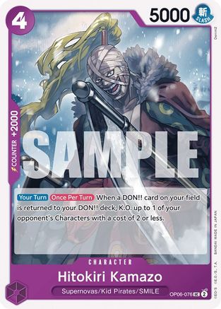 Hitokiri Kamazo (OP06-076) - Wings of the Captain | Grognard Games