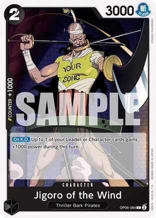 Jigoro of the Wind (OP06-084) - Wings of the Captain | Grognard Games