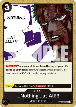 ...Nothing...at All!!! (OP06-096) - Wings of the Captain | Grognard Games