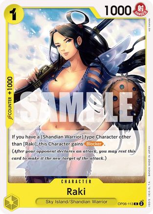 Raki (OP06-113) - Wings of the Captain | Grognard Games
