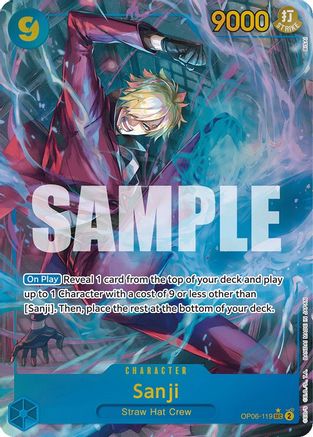 Sanji (Alternate Art) (OP06-119) - Wings of the Captain Foil | Grognard Games