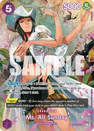 Ms. All Sunday (SP) (OP04-064) - Wings of the Captain Foil | Grognard Games