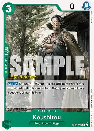 Koushirou (OP06-026) - Wings of the Captain Pre-Release Cards | Grognard Games