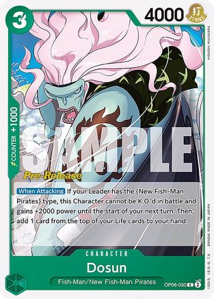 Dosun (OP06-030) - Wings of the Captain Pre-Release Cards | Grognard Games