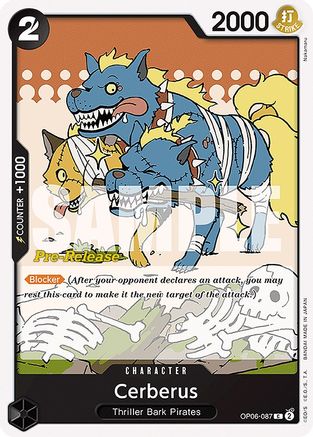 Cerberus (OP06-087) - Wings of the Captain Pre-Release Cards | Grognard Games