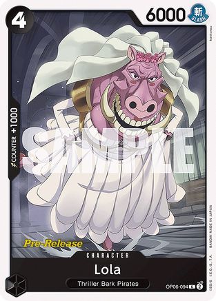 Lola (OP06-094) - Wings of the Captain Pre-Release Cards | Grognard Games