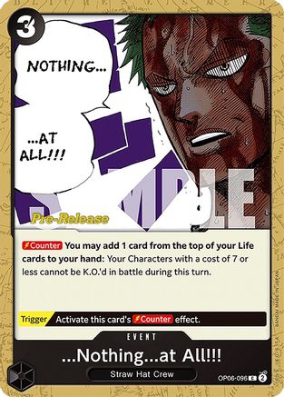 ...Nothing...at All!!! (OP06-096) - Wings of the Captain Pre-Release Cards | Grognard Games