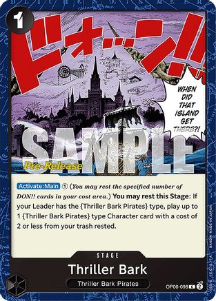 Thriller Bark (OP06-098) - Wings of the Captain Pre-Release Cards | Grognard Games