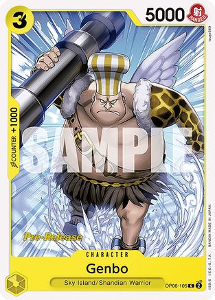 Genbo (OP06-105) - Wings of the Captain Pre-Release Cards | Grognard Games