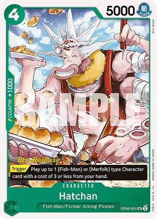 Hatchan (OP06-031) - Wings of the Captain Pre-Release Cards | Grognard Games