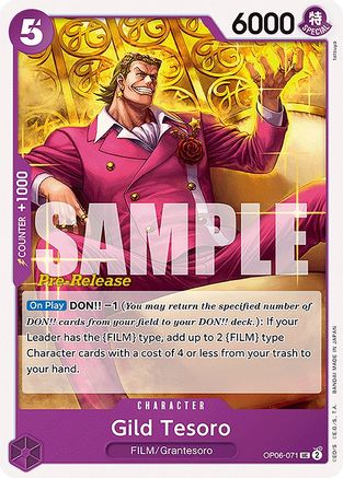 Gild Tesoro (OP06-071) - Wings of the Captain Pre-Release Cards | Grognard Games