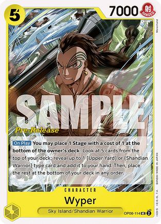 Wyper (OP06-114) - Wings of the Captain Pre-Release Cards | Grognard Games