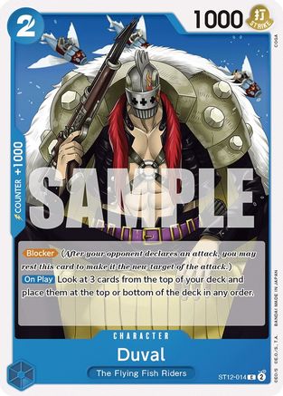 Duval (ST12-014) - Starter Deck 12: Zoro and Sanji | Grognard Games